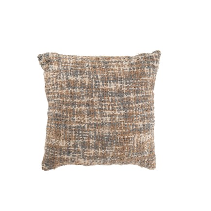 Cuscino quadrato in poliestere azzurro 45x45x12cm