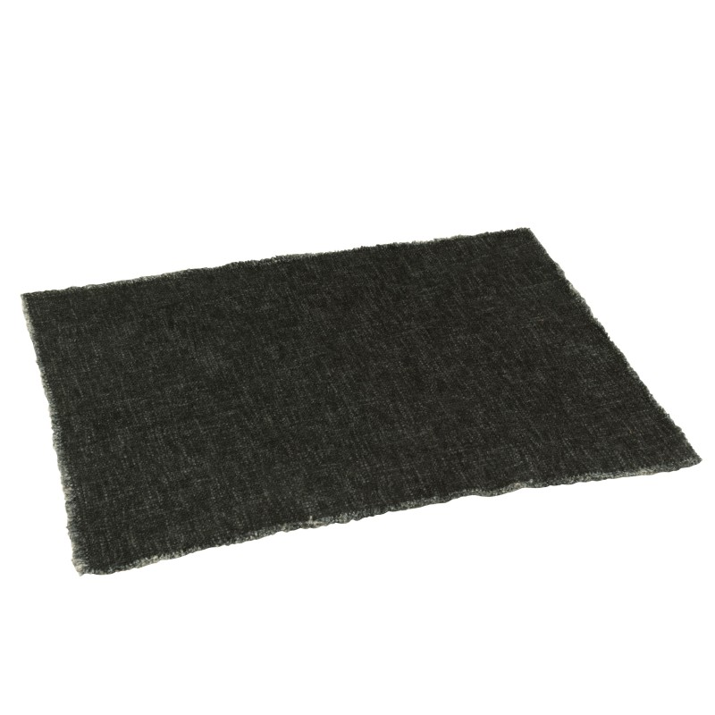 Tovaglietta rettangolare in cotone nero 50x36 cm Tovaglietta rettangolare in cotone nero 50x36 cm