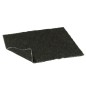 Tovaglietta rettangolare in cotone nero 50x36 cm Tovaglietta rettangolare in cotone nero 50x36 cm