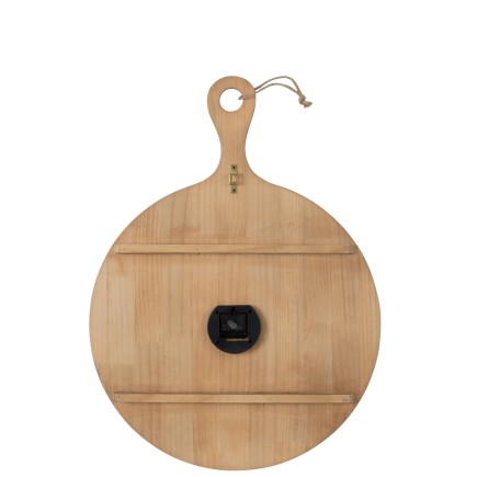 Reloj de pared de madera natural 65.2x4.5x88 cm