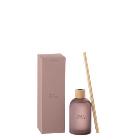 "Diffusore di essenze essenziali ""Fico Frivolo"" 250ml in vetro 7.5x7.5x27.5 cm"