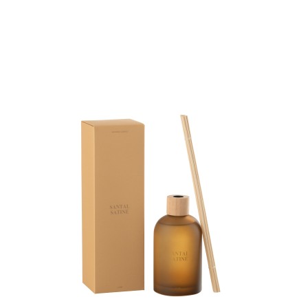 Diffusore di essenze «Santal Satiné» 500ml in vetro 9.5x9.5x35.5 cm