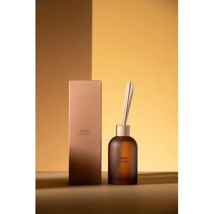 Diffusore di essenze «Ambra Intima» 250ml in vetro 7.5x7.5x27.5 cm