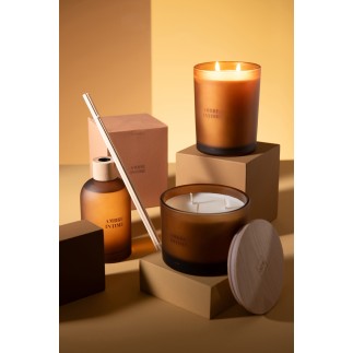 Diffusore di essenze «Ambra Intima» 250ml in vetro 7.5x7.5x27.5 cm