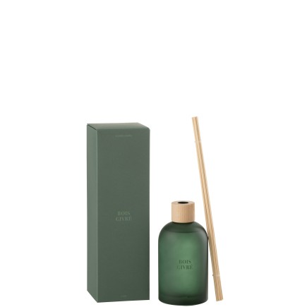 Difusor de esencias «Bosque Helado» 250ml en vidrio 7.5x7.5x27.5 cm