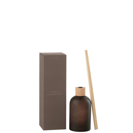 Difusor de esencias «Vainilla Gourmande» 500ml vidrio 9.5x9.5x35.5 cm