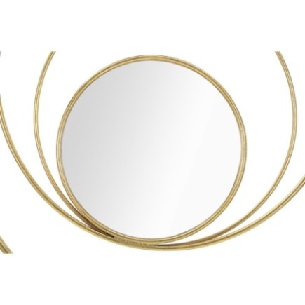 Miroir en arc en métal doré D.80 cm