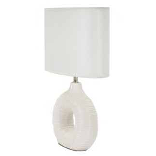 Lampe de table en céramique blanche 28,5x15x43 cm