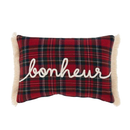 Coussin rectangulaire en textile multicouleur 30x45x3.5 cm