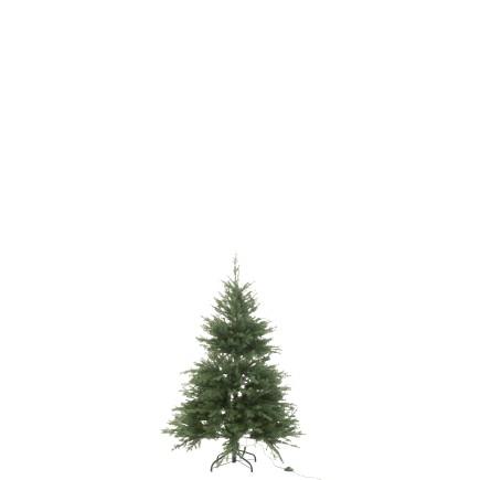 Árbol de Navidad artificial verde con 600 LEDs H.150 cm