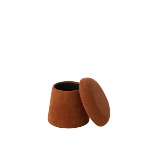 Tabouret champignon en bois marron 40x40x37.5 cm