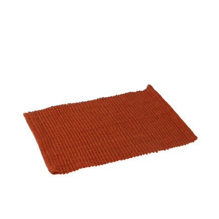 Set de table rectangle en jute orange 47x33 cm