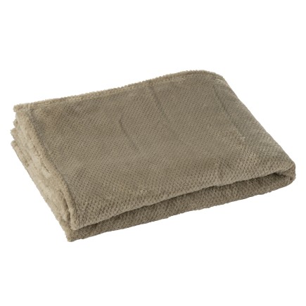 Couverture douillette en polyester gris 130x170 cm