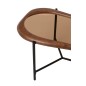 Table basse irrégulière en verre multicolore 118x48x40 cm