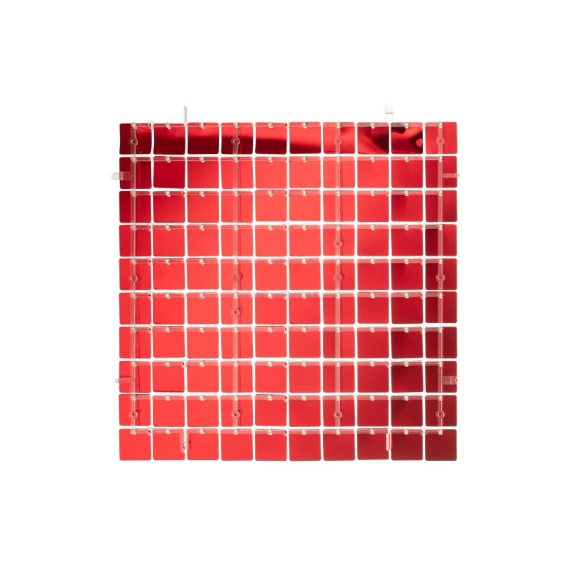 Panneau carré en plastique rouge 30x30 cm Panneau carré en plastique rouge 30x30 cm
