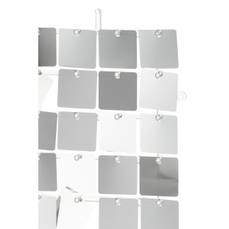 Panneau carré en plastique argenté 30x30 cm