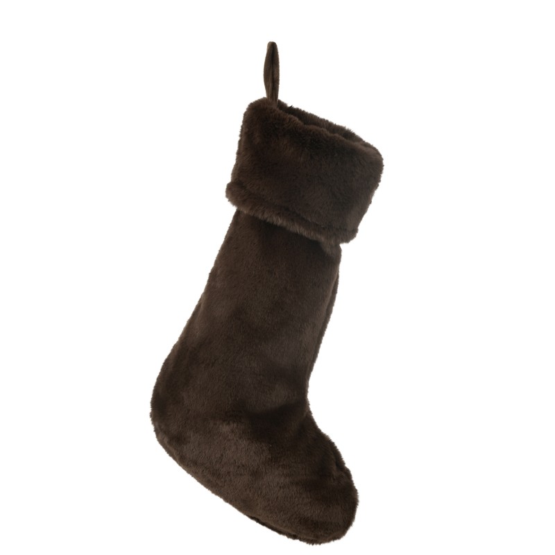 Chaussette à suspendre en polyester marron 28x5x50 cm Chaussette à suspendre en polyester marron 28x5x50 cm