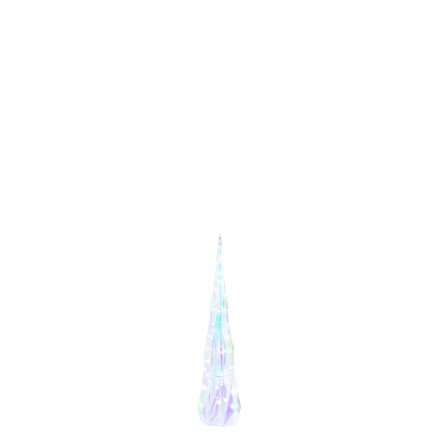 Arbre à led en plastique irisé 17x17x80 cm