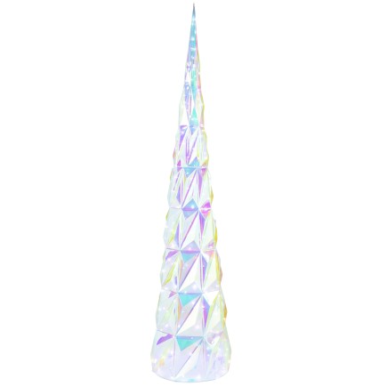 Arbre à led en plastique irisé 40x40x178 cm