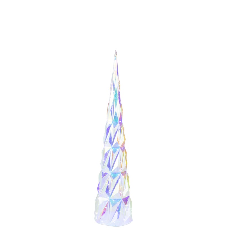 Arbre à led en plastique irisé 30x30x137 cm Arbre à led en plastique irisé 30x30x137 cm