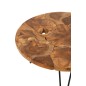 Table de salon en bois marron 80x80x36.5 cm Table de salon en bois marron 80x80x36.5 cm