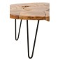 Table de salon en bois marron 80x80x36.5 cm Table de salon en bois marron 80x80x36.5 cm