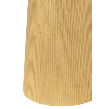 Mesa auxiliar de metal dorado 36x36x52 cm