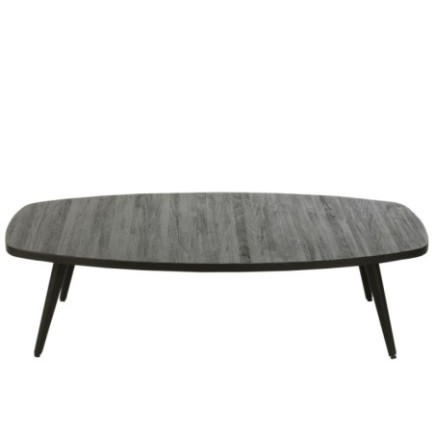Table basse en métal noir 120x70x30 cm