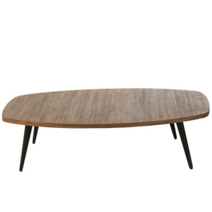 Table basse en métal naturel 120x70x30 cm