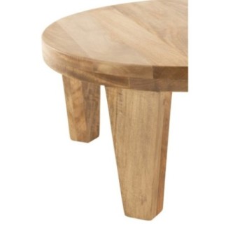 Table de salon en bois manguier naturel 80x80x34 cm