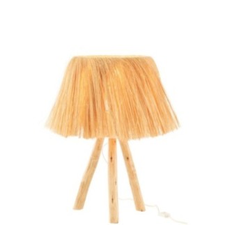 Lampe Bahamas en bois naturel 30x30x51 cm