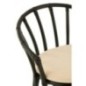Chaise coussin en rotin noir 60x61x70 cm Chaise coussin en rotin noir 60x61x70 cm
