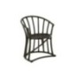Chaise coussin en rotin noir 60x61x70 cm Chaise coussin en rotin noir 60x61x70 cm