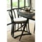 Chaise coussin en rotin noir 60x61x70 cm Chaise coussin en rotin noir 60x61x70 cm