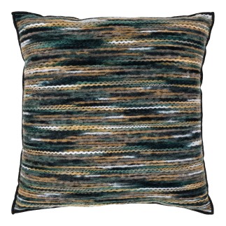 Coussin en polyester et acrylique multicouleur 45x45 cm