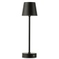 Lampe rechargeable en métal noir 11.5x11.5x37 cm Lampe rechargeable en métal noir 11.5x11.5x37 cm
