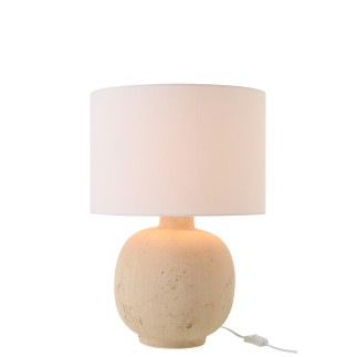 Lampe de table en céramique beige 38x38x57 cm