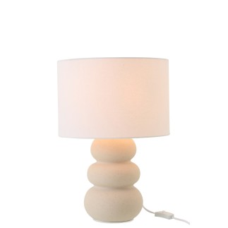 Lampe de table en céramique blanc cassé 33x33x48 cm