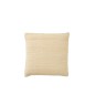 Coussin carré en coton beige 45x45x15 cm Coussin carré en coton beige 45x45x15 cm