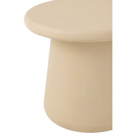 Table basse en bois contreplaqué beige 51x51x46 cm