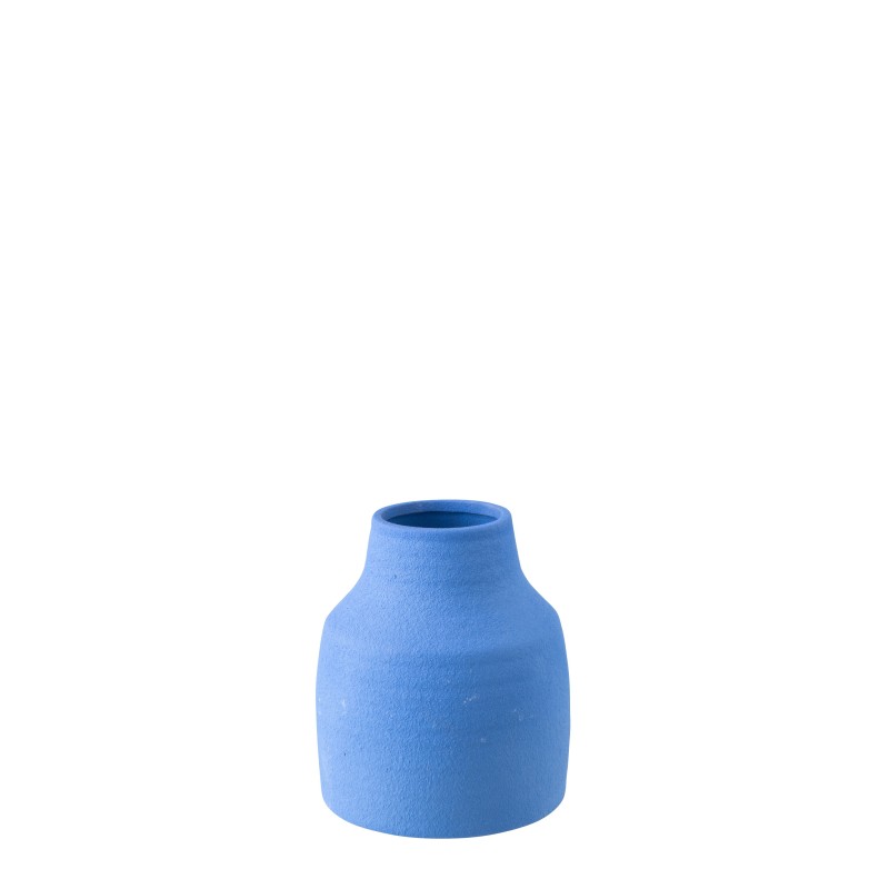 Vase en céramique bleu 20x20x23 cm Vase en céramique bleu 20x20x23 cm
