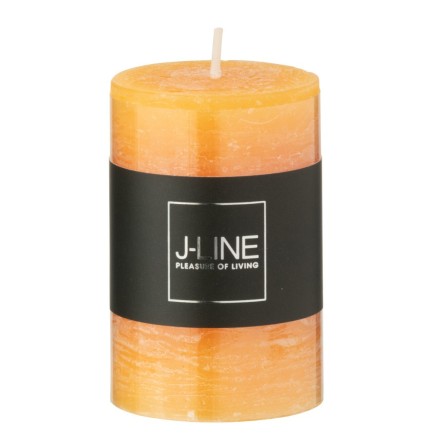 Bougie cylindrique 18H orange 5x5x7.5 cm