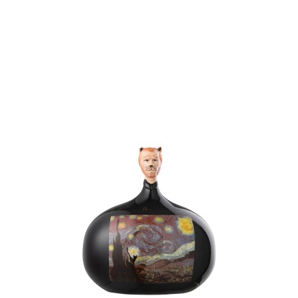 Figurine les chartistes en poterie multicolore 10.5x8x12 cm