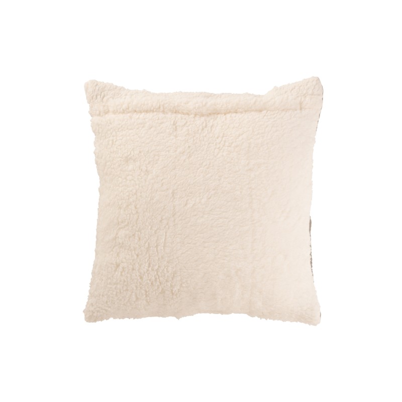 Cuscino quadrato con linee, cotone grigio 45x45x12 cm Cuscino quadrato con linee, cotone grigio 45x45x12 cm