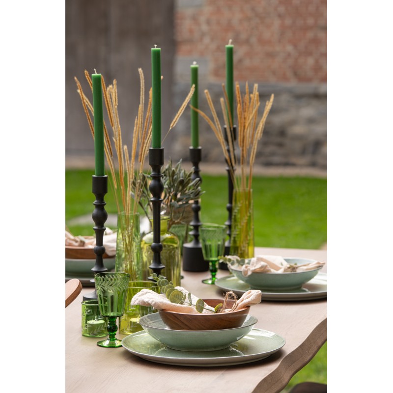Caja de 6 velas de 13 horas de parafina verde de 7x4.5x24 cm Caja de 6 velas de 13 horas de parafina verde de 7x4.5x24 cm