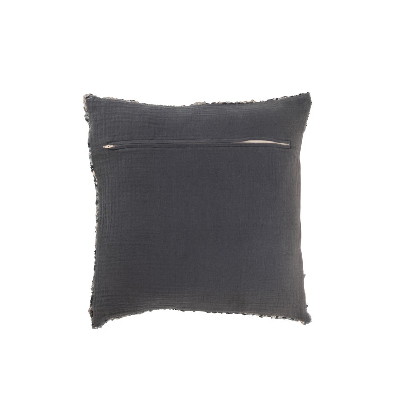 Cuscino quadrato in poliestere blu 45x45x12 cm Cuscino quadrato in poliestere blu 45x45x12 cm