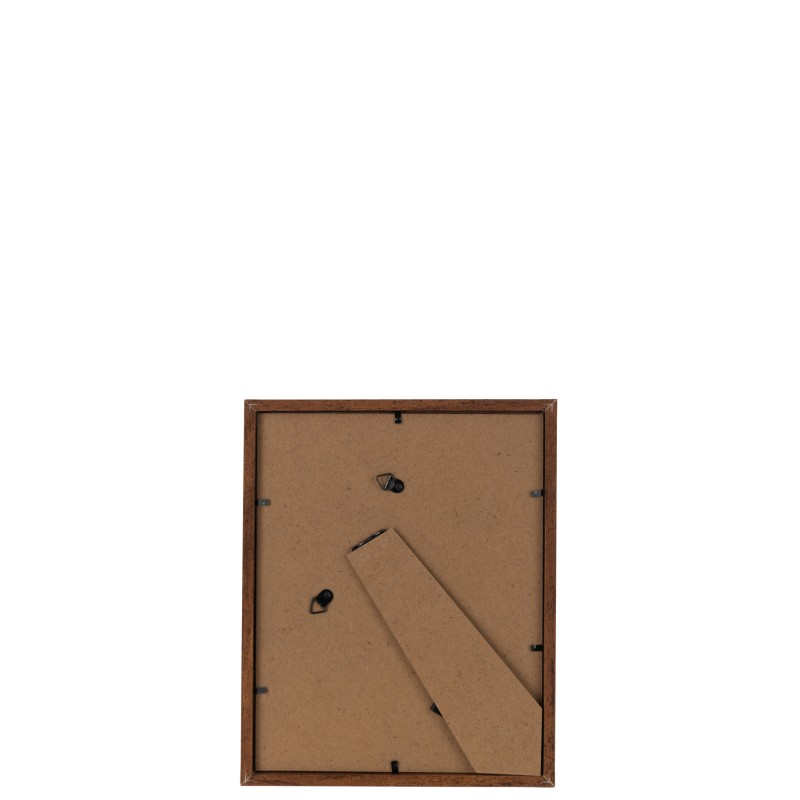 Cadre photo en bois marron 22x2x22 cm Cadre photo en bois marron 22x2x22 cm