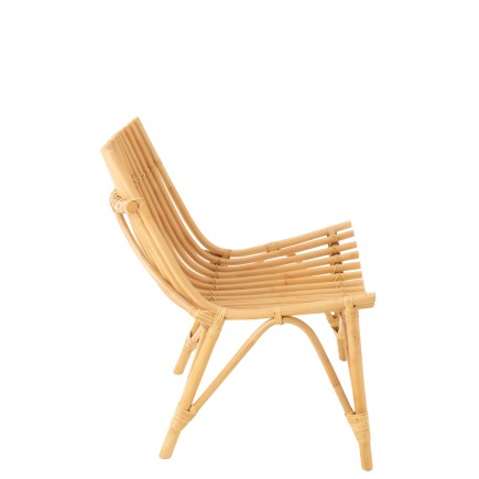 Silla de ratán natural beige 77 x 80 x 84 cm