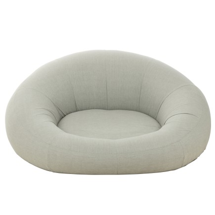 Colchón donut polipropileno gris 150x175x75 cm