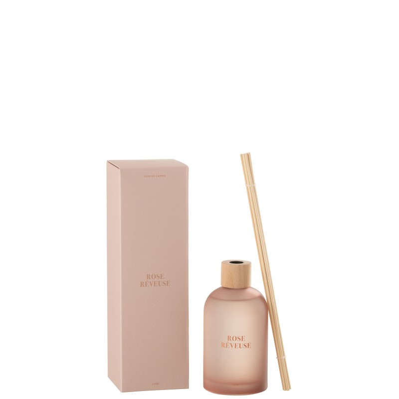 Diffusore di essenze «Rose Rêveuse» 250ml in vetro 7.5x7.5x27.5 cm Diffusore di essenze «Rose Rêveuse» 250ml in vetro 7.5x7.5x27.5 cm